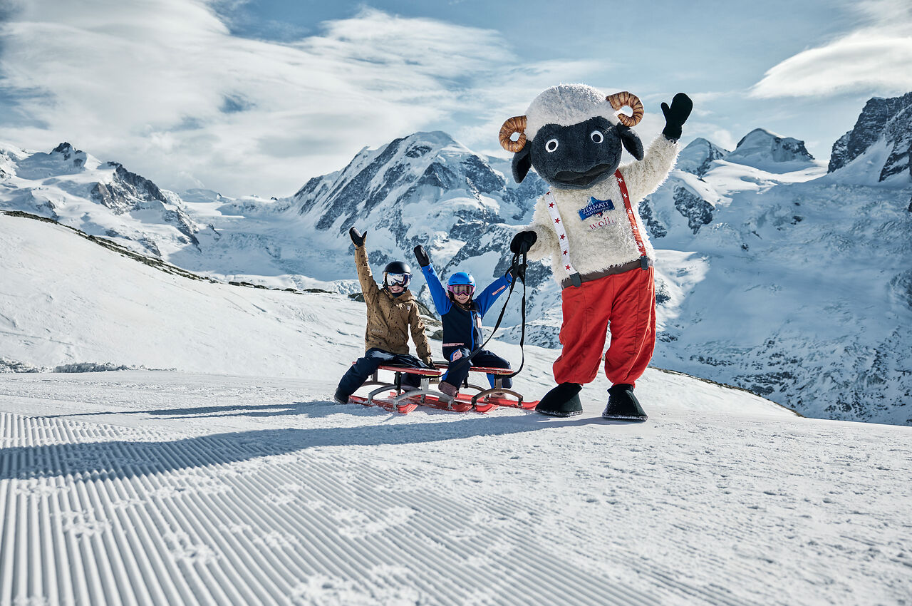 Wolli das Maskottchen von Zermatt