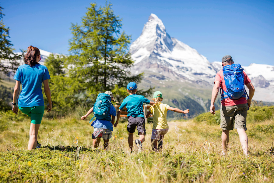 Wanderung mit der ganzen Familie in Zermatt