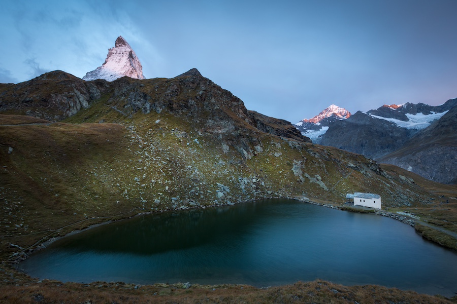 Blick auf den Schwarzsee und das Matterhorn